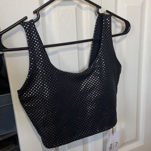 ZYIA- Girls Night Out black bra/top (small) NWT